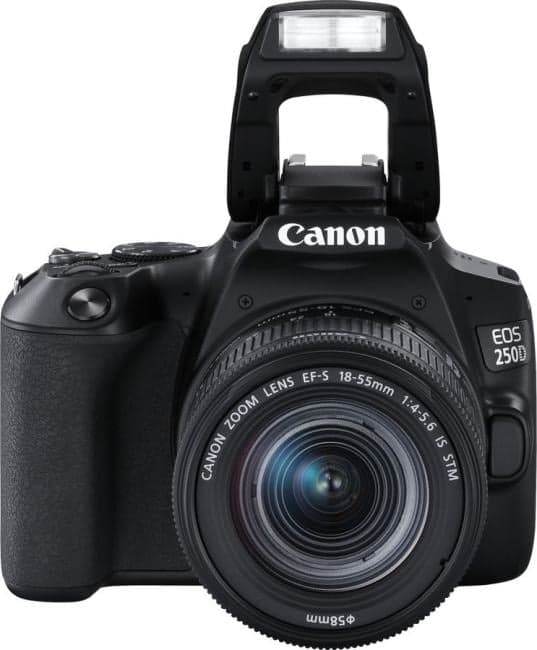 Canon EOS 250D Black <EF-S 18-55 IS STM KIT> (24.1Mpx,29-88mm,3x,F3.5-5.6,JPG/RAW,SDXC,3.0",HDMI,WiFi,BT,Li-Ion)