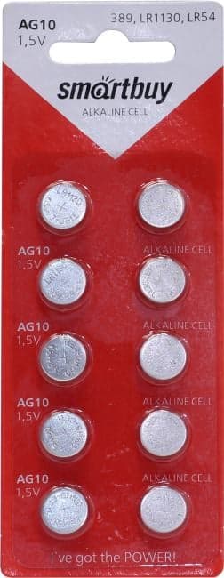 GP 189/LR54-10 (щелочной (alkaline), 1.5V) <уп. 10 шт>