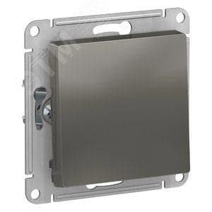 Выключатель Systeme Electric ATN000911 AtlasDesign, 1-клавишный, сх.1, 10АХ, механизм, сталь
