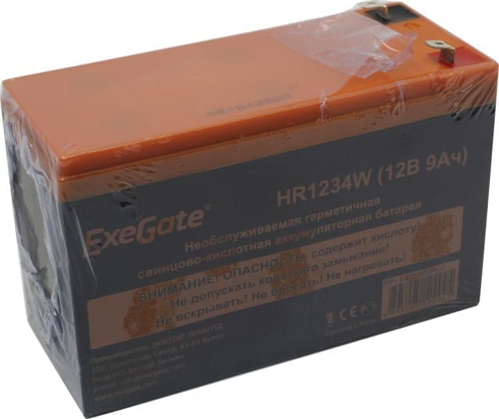 Аккумулятор Exegate HR1234W (12V, 9Ah) для UPS <EX285953RUS>