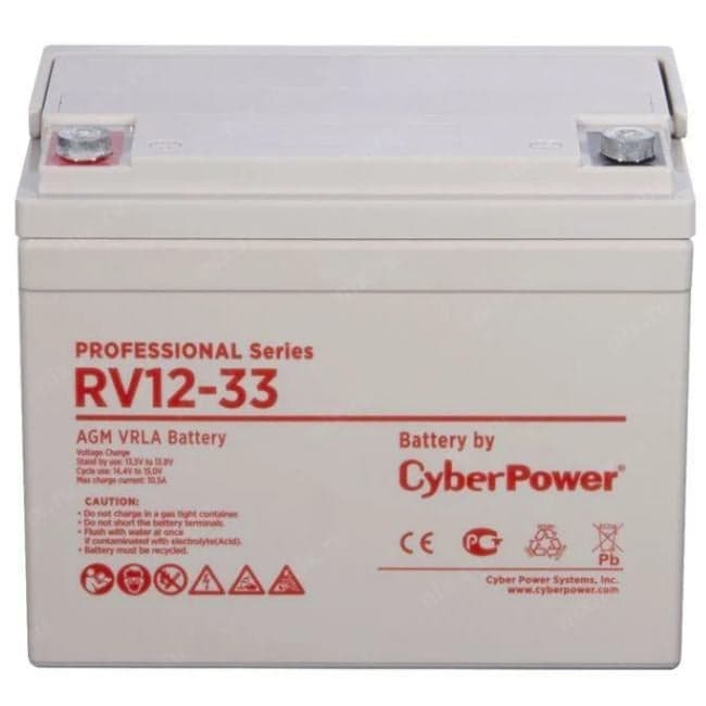 Аккумулятор CyberPower RV12-33 (12V, 33 Ah)