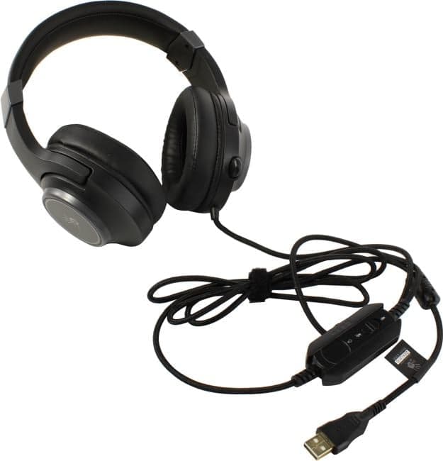 Наушники с микрофоном Bloody G350 Black (7.1, шнур 2м, USB, с регулятором громкости)
