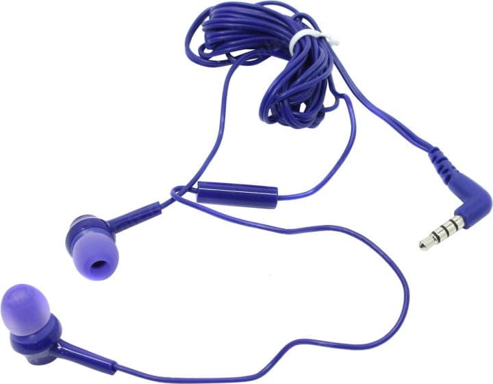 Наушники с микрофоном Panasonic RP-TCM115GCA <Blue> (шнур 1.2м)
