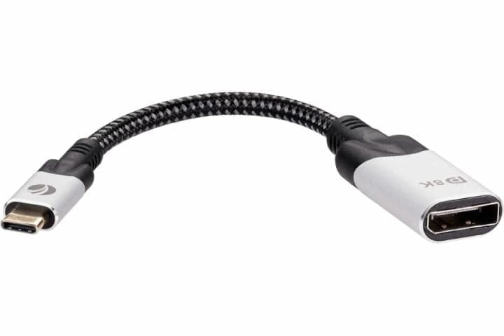 VCOM CU422MV-8K Aдаптер/ Aдаптер USB 3.1 Type-Cm --> DP A(f) 8K@60Hz, 0.15m ,Alum ,VCOM <CU422MV-8K>