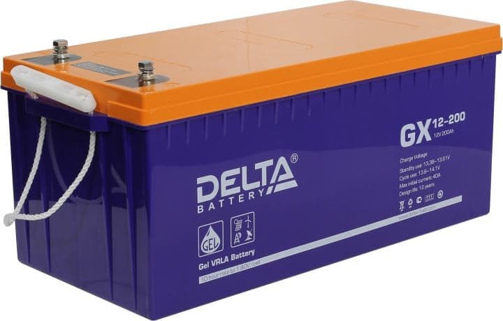Аккумулятор Delta GX 12-200 (12V, 200Ah) для UPS