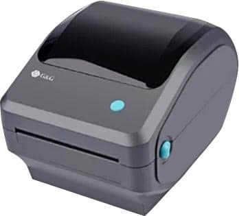 Термопринтер G&G GG-D410 203dpi 152мм/с/USB для печ.накл. черный
