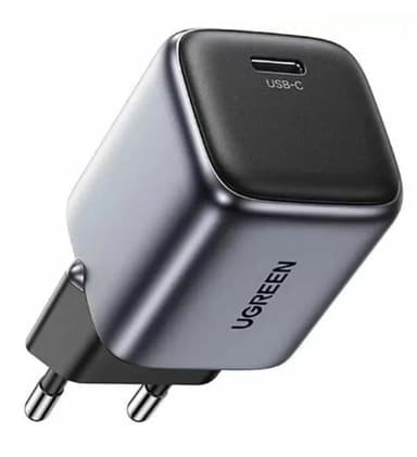 90666 UGREEN CD319 (90666) Nexode 30W USB-C PD GaN Fast Charger EU. Цвет: серый