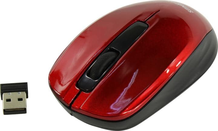 SmartBuy One Wireless Optical Mouse <SBM-332AG-R> (RTL) USB 3btn+Roll, беспроводная