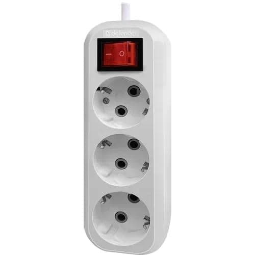 DEFENDER 99358 Удлинитель с заземлением L330 16 А, 15 м, заземление, выключ