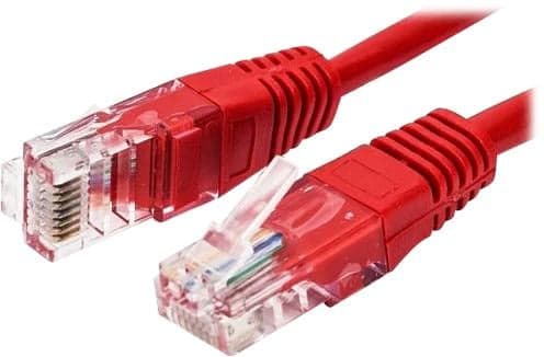 Кабель патч-корд U/UTP 5e кат. 3м Filum FL-U5-3M-R 26AWG(7x0.16 мм), омедненный алюминий (CCA), PVC