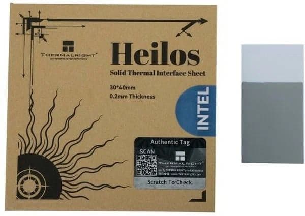 HEILOS-3X4-INTEL Термоинтерфейс Thermalright Heilos Intel 30x40 мм, толщина 0.2 мм, 8.5 Вт/(м·K)