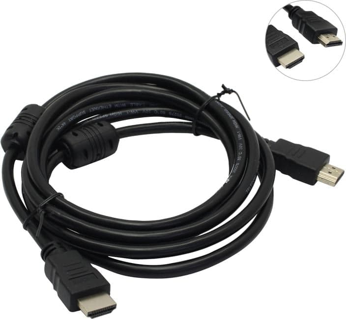 Telecom <TCG200F-2м> Кабель HDMI to HDMI (19M -19M) ver2.0 2м 2 фильтра