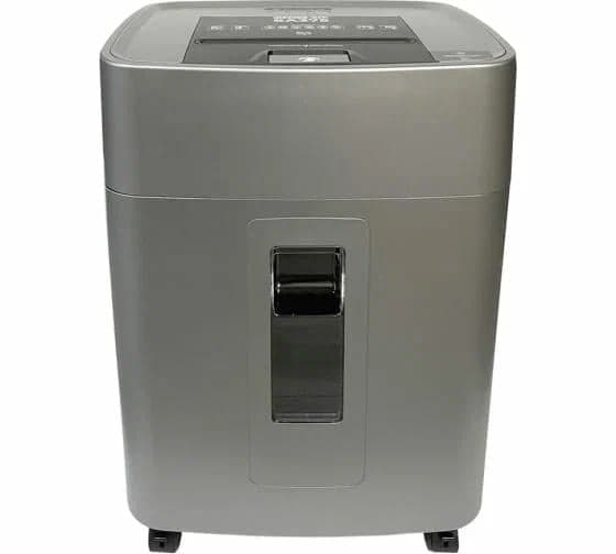 OK3810SA375 Шредер Office Kit SA375 серый/черный с автоподачей (секр.P-4) фрагменты 375лист. 42лтр. скрепки скобы пл.ка