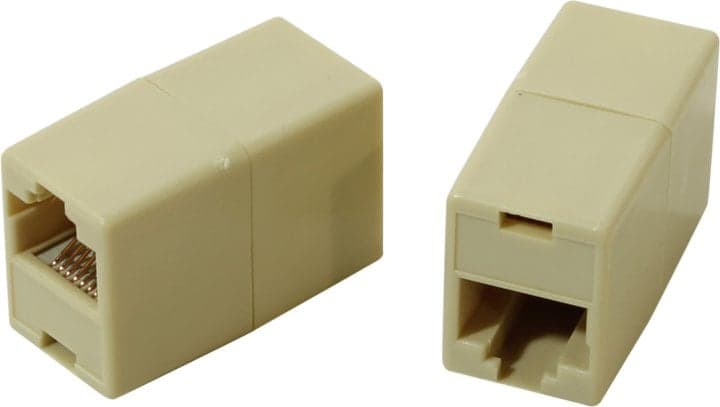 VCOM <VTE7713-10> Модуль RJ-45 - RJ-45 проходной, кат. 5e <уп. 10 шт>