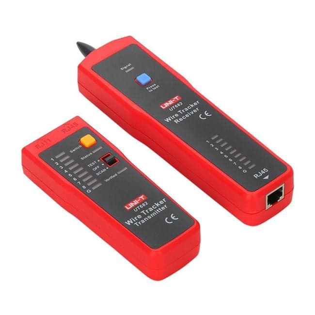 UT682 UNI-T Кабельный тестер, RJ11, RJ45, коаксиал, отслеживание телефонных, сетевых, кабельных проводов
проверка прово