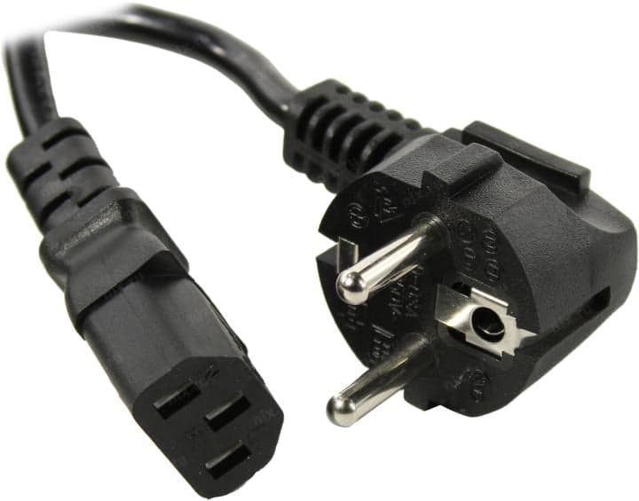 5bites <PC207-50A> Кабель компьютер - розетка 220V 5м Европейский стандарт, Г-образный