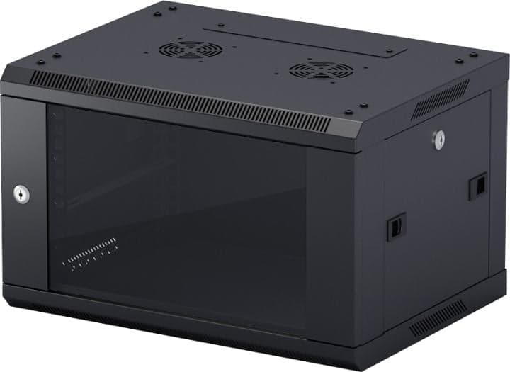 NeoMax <NCB-WM9U-6045GK3-100-BK> Шкаф настенный телекоммуникационный, чёрный 9U 600x450