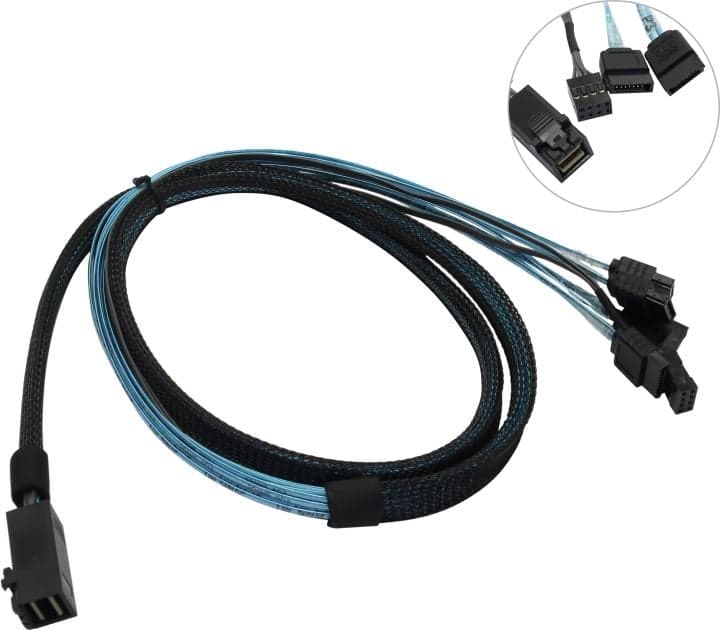 ACD <ACD-SFF8643-SATASB-10M/6705050-100> Кабель SFF-8643 -->4xSATA 1м