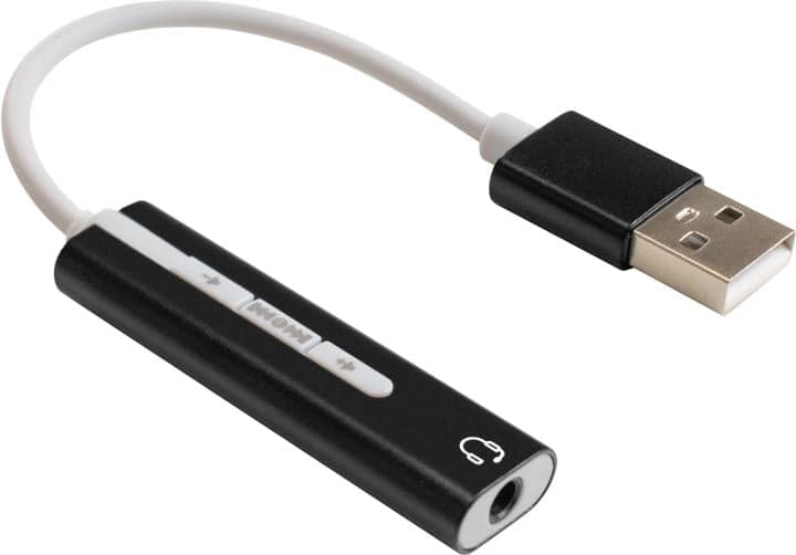 EX296332RUS Кабель-адаптер для подключения телефонной гарнитуры к порту USB ExeGate <EX-AU-04B> (внешняя звуковая карта