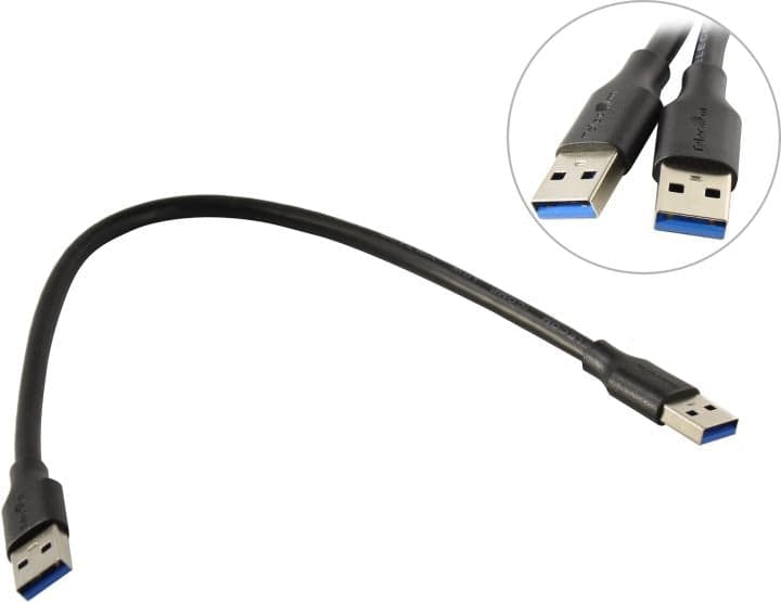 Telecom <TUS715-0.3м> Кабель USB3.0 AM-->AM 0.3м