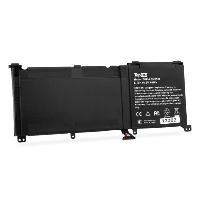 TopON TOP-ASUX501 Аккумулятор для ноутбука Asus ZenBook Pro UX501VW. 15.2V 4000mAh. PN: C41N1416.