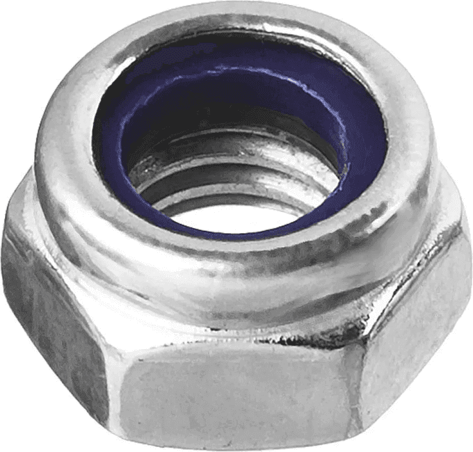 Зубр <303586-05> Гайка DIN 985 с нейлоновым кольцом, M5, 18 шт, кл. пр. 6, оцинкованная, ЗУБР