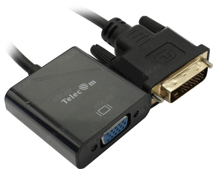 Telecom <TA491> Кабель-адаптер DVI (25M)--> VGA (15F)