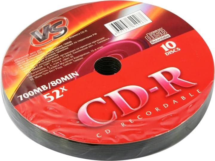 CD-R Disc VS 700Mb 52x <уп. 10 шт> technology <620267>