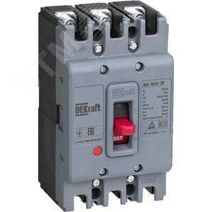 DEKraft 22750DEK Силовой авт. выкл. 3P 100А 36кА ВА-303