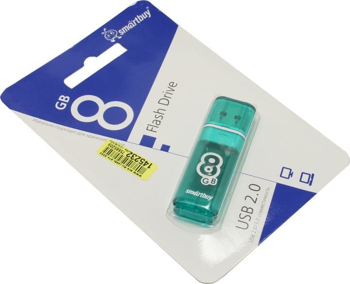 SmartBuy Glossy <SB8GBGS-G> USB2.0 Flash Drive 8Gb (RTL)