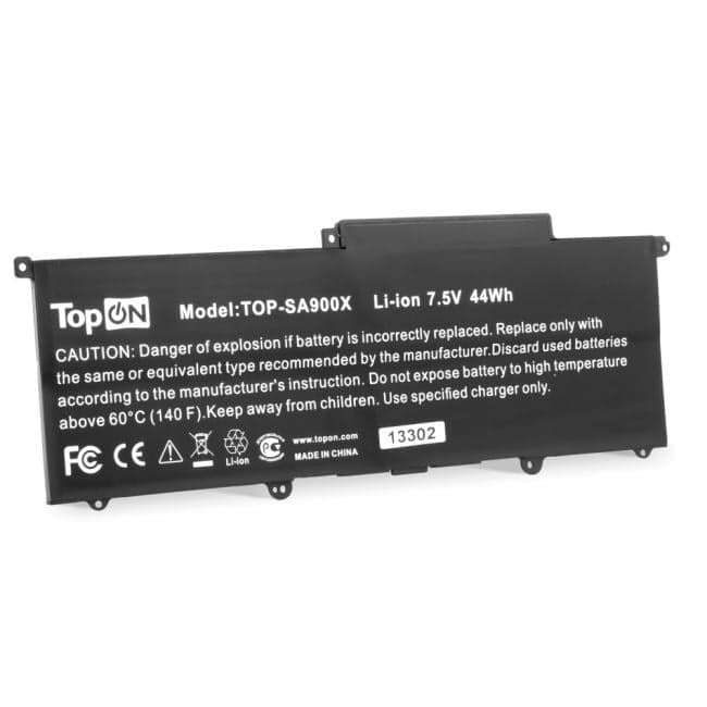 TopON TOP-SA900X Аккумулятор для ноутбука Samsung NP900X3C. 7.5V 5800mAh. PN: AA-PLXN4AR