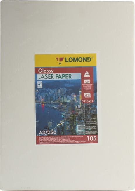 LOMOND 0310631 (A3, 250 листов, 105 г/м2) бумага глянцевая двусторонняя