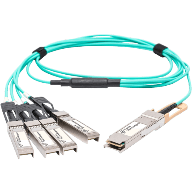 Кабель AOC Future Technologies FT-QSFP28/4SFP28-CabA-10 10м QSFP28-QSFP28