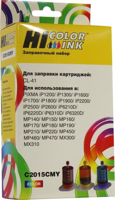 Заправочный комплект Hi-Color C2015CMY 3x20 мл. для картриджа CL-41