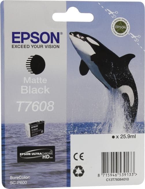 Картридж T7608 <C13T76084010C13T76084N10> Matte Black для Epson SureColor SC-P600