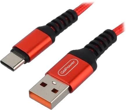 GoPower GP02T <00-00022792> Кабель USB AM-->USB-C 1м