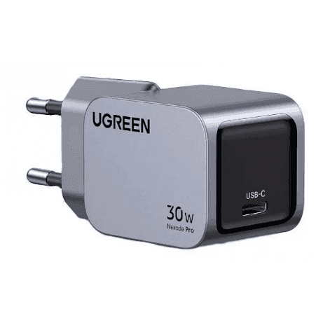 35006_ Сетевое зарядное устройство UGREEN X703 (35006) Nexode Pro 30W PD GaN Tech Charger EU. Цвет: серый