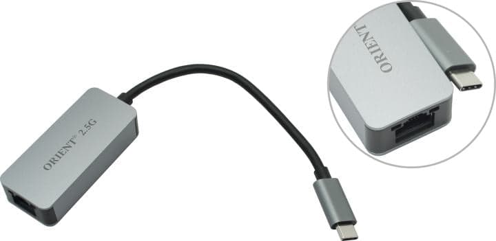 Orient <U3CL-2.5G> Кабель-адаптер USB-C3.0 --> UTP 2.5Gbps