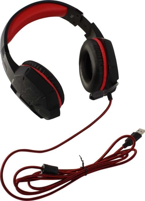 Наушники с микрофоном SVEN AP-U988MV <Black-Red> (7.1, шнур 2.2м, USB)