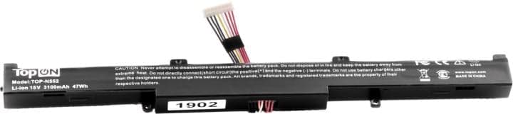 TopON TOP-N552 Аккумулятор для ноутбука Asus N552, G752VW 15.0V 3100mAh PN: A41N1501