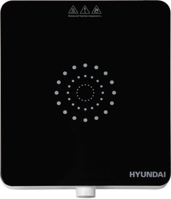 Плита Индукционная Hyundai HYC-0105 белый стеклокерамика (настольная)