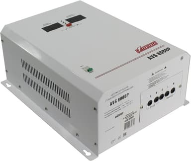 Стабилизатор Powerman AVS 8000 P (вх.110-260V, вых.220V ± 8%, 8000VA, клеммы для подключения)