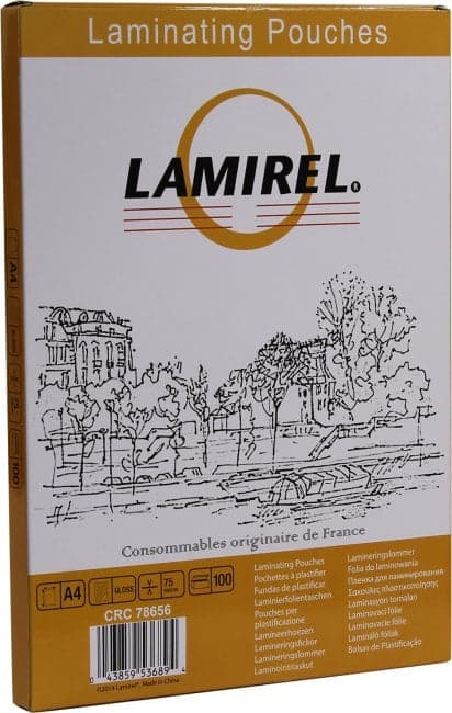 Lamirel <78656> пакеты для ламинирования (A4, 75мкм, уп. 100 шт)