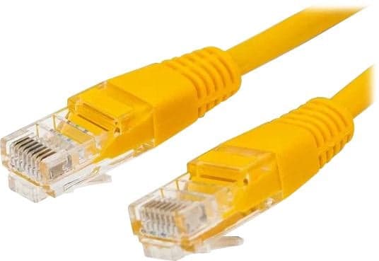 Кабель патч-корд U/UTP 5e кат. 5м Filum FL-U5-5M-Y 26AWG(7x0.16 мм), омедненный алюминий (CCA), PVC