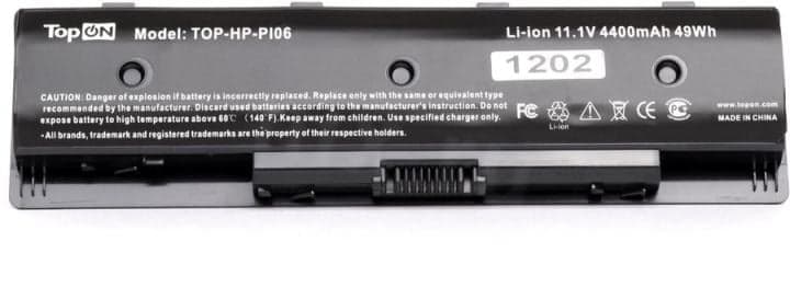 TopON TOP-HP-P106 <100723> аккумулятор для ноутбуков HP (Li-Ion, 11.1V, 4400mAh, 49Wh)