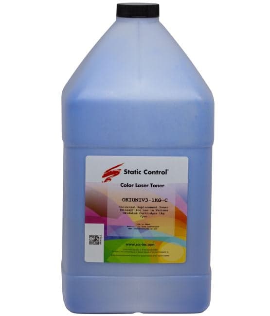 Тонер Static Control OKIUNIV3-1KG-C для Oki 1000 г