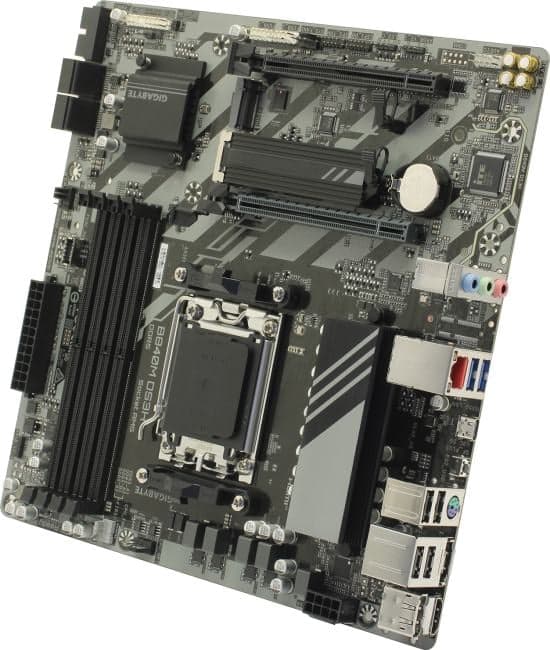 GIGABYTE B840M DS3H (RTL) AM5 <B840> 2xPCI-E HDMI+DDP 2.5GbLAN SATA RAID MicroATX 4DDR5