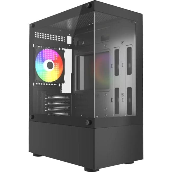 ACC-285-02B Корпус Accord черный без БП mATX 5x120mm 1xUSB2.0 1xUSB3.0 audio