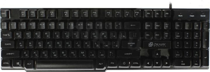 OKLICK GMNG Keyboard & Optical Mouse <400GMK> (Кл-ра, USB+Мышь 3кн, Roll, USB) <1546779>