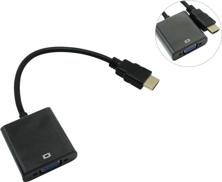 Cablexpert <A-HDMI-VGA-04> Адаптер HDMI (M) --> VGA (15F)